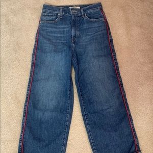 Levi Cropped Mile High Wide Leg Jeans